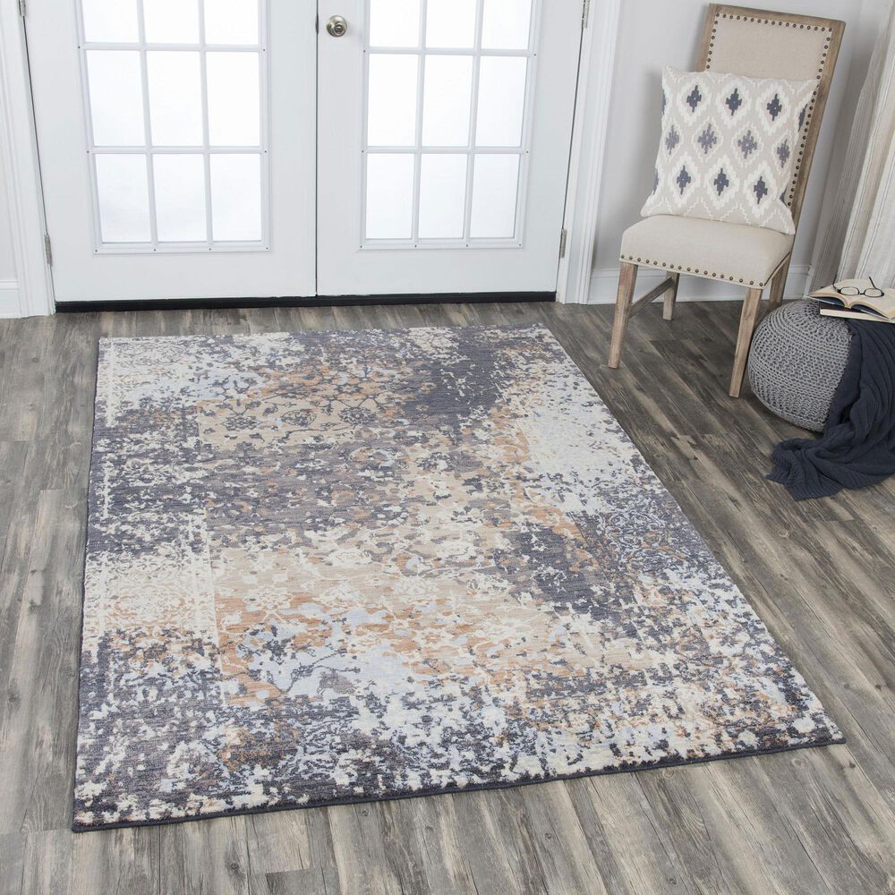 RIZZY Gossamer Dark Gray 9'x12' Area Rug, , large