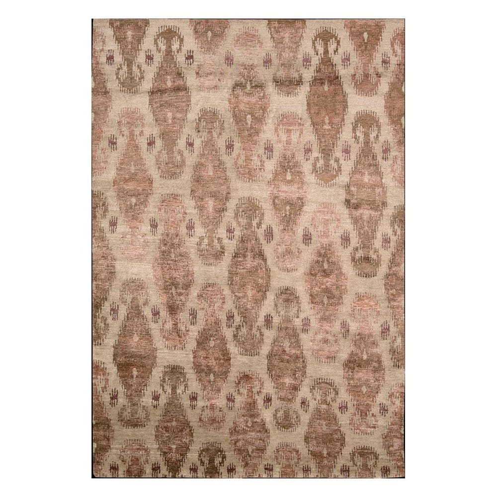 Nourison Silk Shadows SHA08 3'9" x 5'9" Sand Area Rug, , large