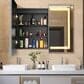 HOMLUX 36" x 30" Bathroom Medicine Cabinet with Mirror in Silver, , large