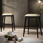 Carolina Chair and Table Mirabelle 30" Barstool in Cream/Espresso (Set of 2), , large