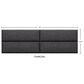 Jaxx Sacks Panelist Upholstered King Headboard Panel in Charcoal (Set of 4), , large