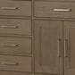 Lexora Home Abbey 72" Double Bathroom Vanity in Grey Oak with 2 cm White Cultured Marble Top and Rectangular Sinks, , large