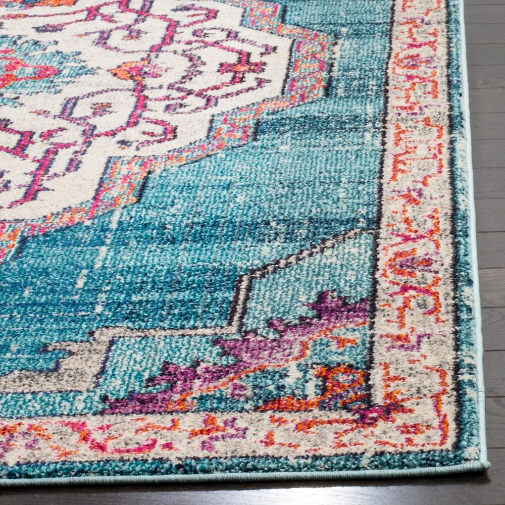 Safavieh Monaco MNC254J 5&#39; Square Blue Area Rug, , large