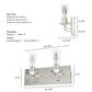 Hunter Perch Point 2-Light Vanity in Brushed Nickel, , large