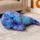 Jaxx Marina The Whale Sea Buddy Large Kids Stuffed Animal Bean Bag in Tie-Dye Mystic Blue and Purple, , large