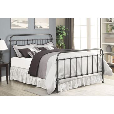 Pacific Landing Livingston California King Metal Bed in Black, , large