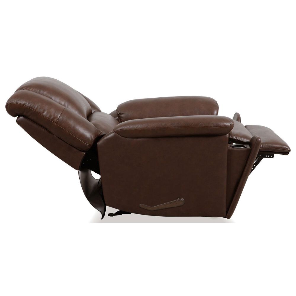 Flexsteel Plush Manual Gliding Recliner in Tavern Brown, , large