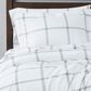 Pem America Truly Soft 3-Piece King Duvet Cover Set in White and Grey, , large