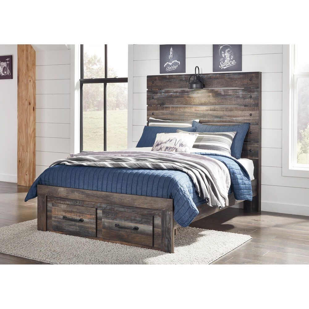 Ashley Drystan Full Slat Headboard in Rustic Brown, , large