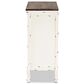 Baxton Studio Levron 5-Drawer Storage Cabinet in Walnut Brown and Antique White, , large