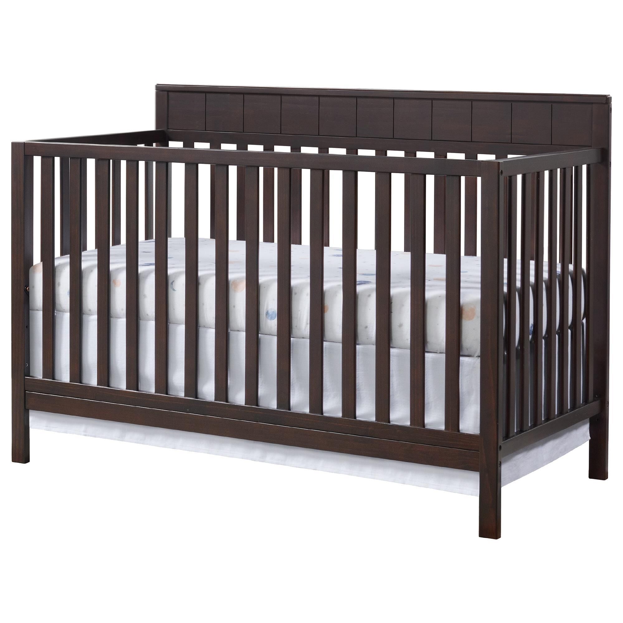 Oxford Baby Logan 4 In 1 Convertible Crib in Espresso NFM