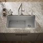 Kohler Cairn 33.5" Single Bowl Sink in Matte Grey, , large
