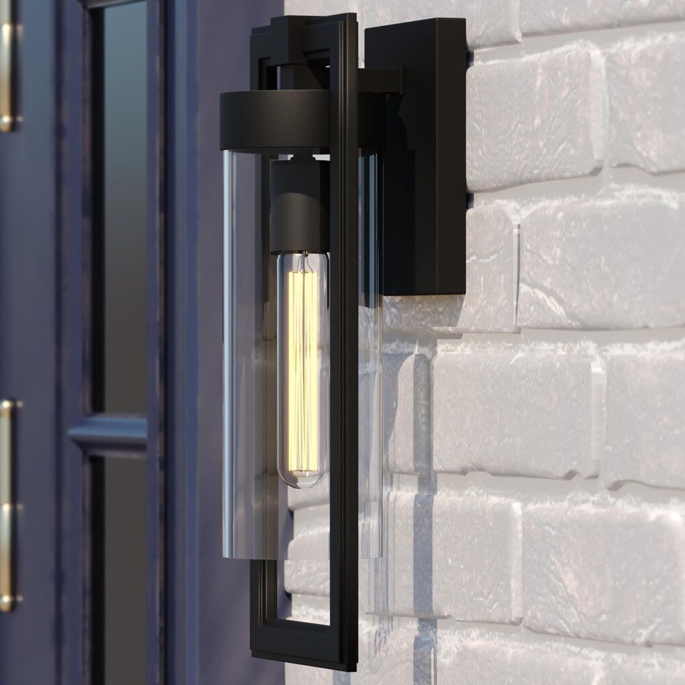 Vaxcel Malmo 15.75" 1-Light Outdoor Wall Sconce in Matte Black, , large