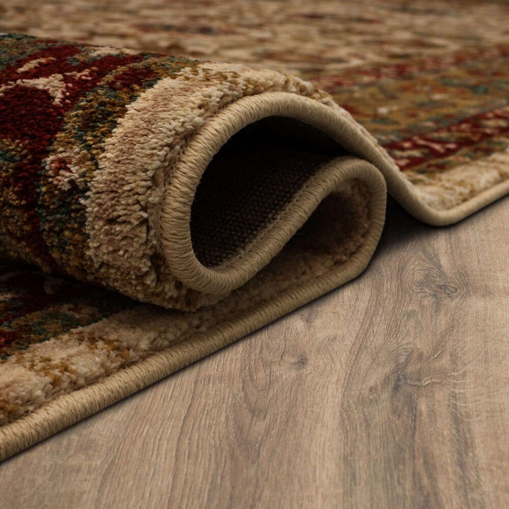Karastan Spice Market Keralam Cream 5'3" x 7'10" Area Rug, , large