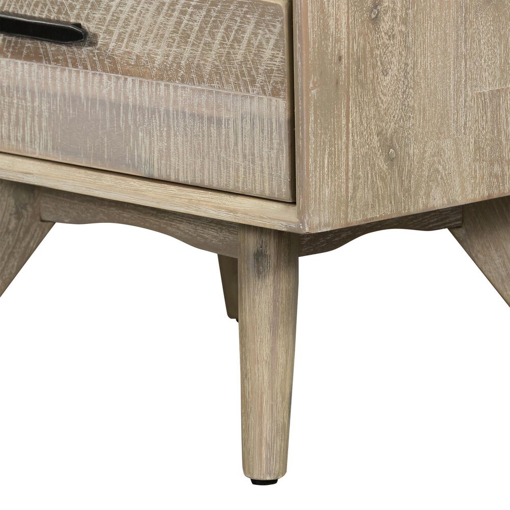 Blue River Baly 2 Drawer Nightstand in Gray Sandblast Summer/Black, , large