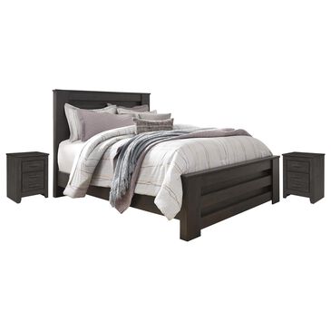 Signature Design by Ashley Brinxton 3-Piece Queen Bedroom Set in Charcoal Gray, , large