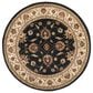 Safavieh Lyndhurst LNH553 5"3" Round Black and Ivory Area Rug, , large