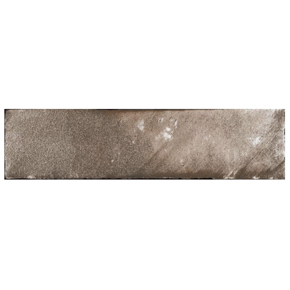 Soci Brickwork Mocha 10" x 40" Porcelain Tile, , large