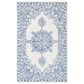 Safavieh Micro-Loop MLP614A 5" x 8" Ivory and Blue Area Rug, , large
