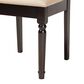 Baxton Studio Callie 7-Piece Dining Set in Sand/Dark Brown, , large