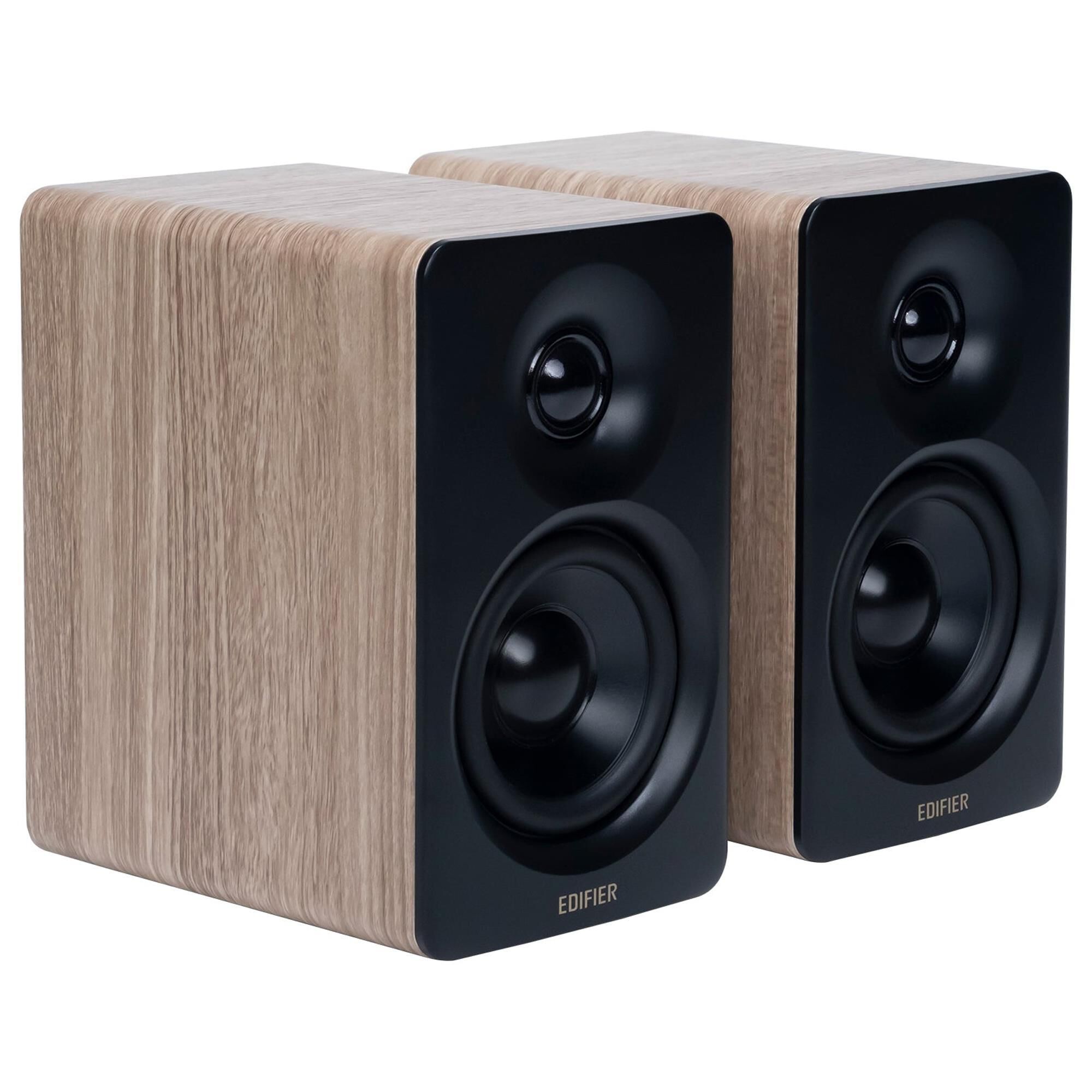 Edifier M60 2.0 Compact Desktop Bluetooth Speakers Pair in Classic Oak