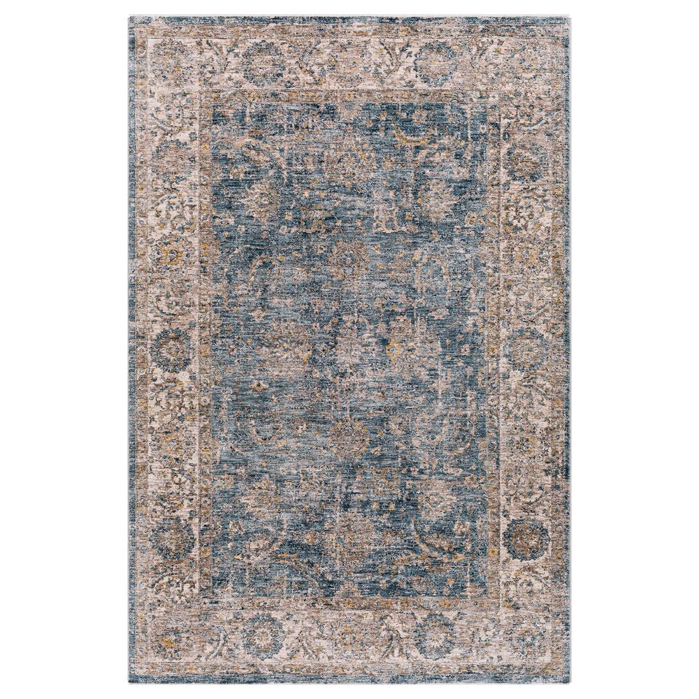 Surya Mirabel 5" x 7"5" Teal, Aqua, Mustard, Gray and Beige Area Rug, , large