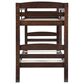 Linon Home Decor Levi Twin Over Twin Bunk Bed in Espresso, , large