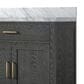 Lexora Home Abbey 36" Single Bathroom Vanity in Black Oak with 2 cm White Carrara Marble Top and Rectangular Sink, , large