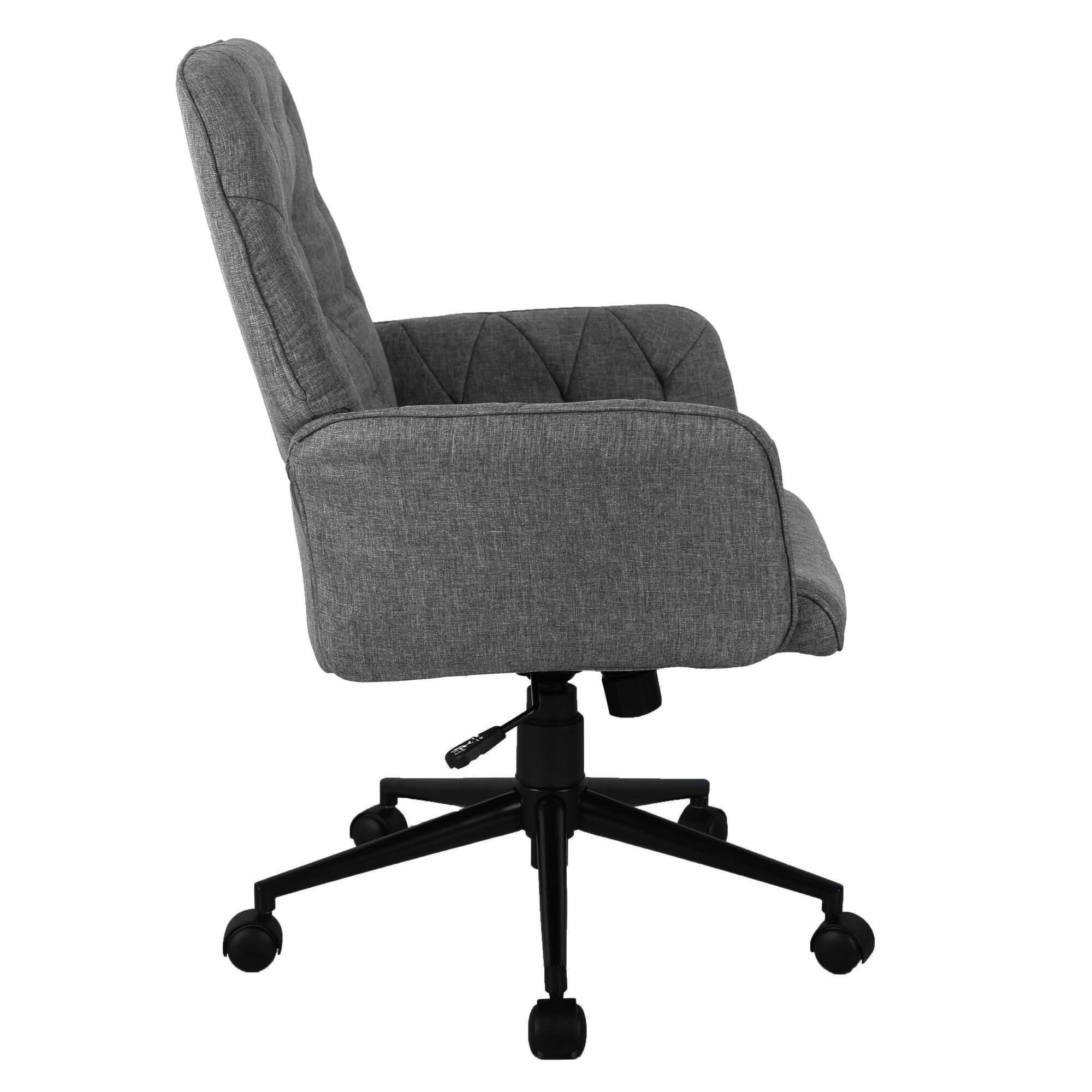 High back hot sale tufted office chair