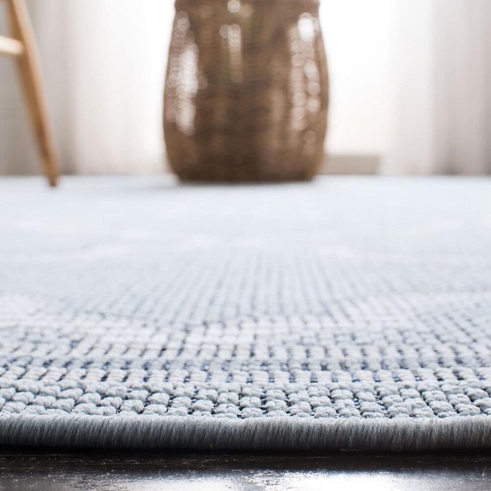 Safavieh Bermuda BMU810M 5&#39;3&quot; x 7&#39;6&quot; Light Blue and Ivory Indoor/Outdoor Area Performance Rug, , large