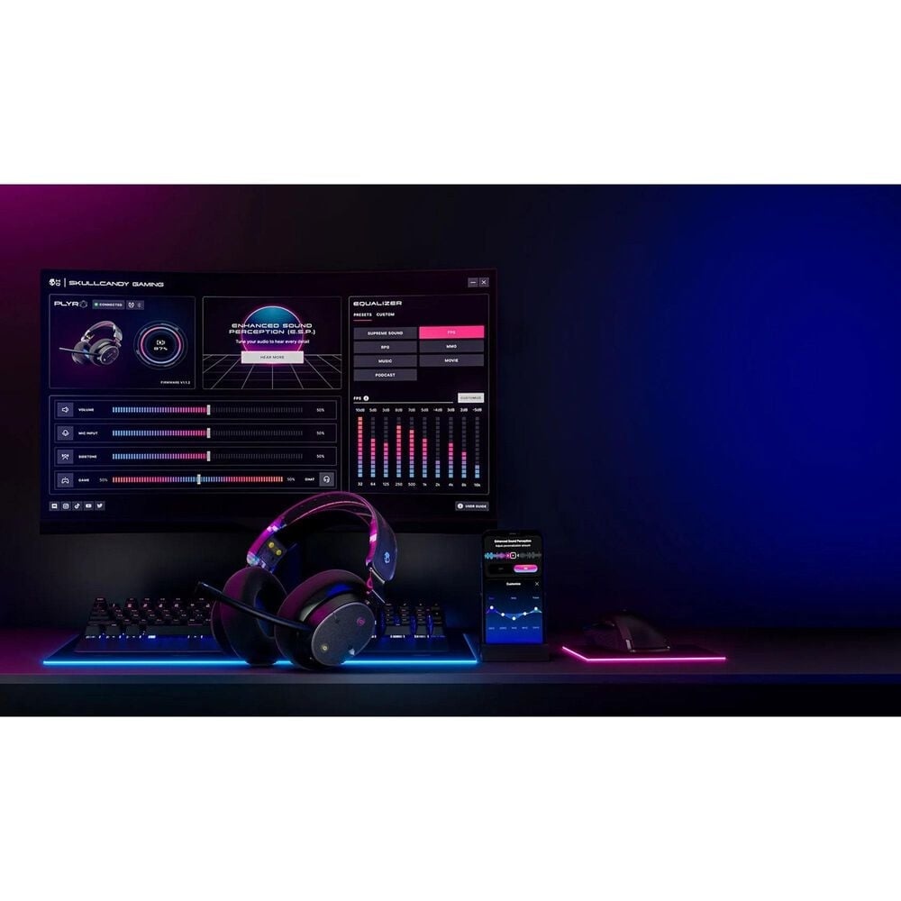 Skullcandy PLYR Multi Platform Wireless Gaming Headset in Black DigiHype, , large