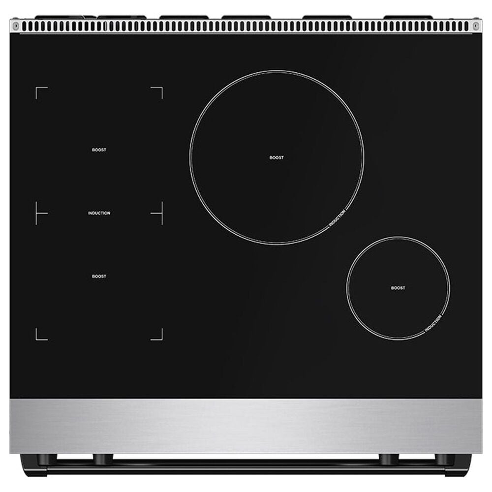 Thor Kitchen Gordon Ramsay 4.8 Cu. Ft. Professional Induction Range with Black Color Kit Assembly in Stainless Steel, , large