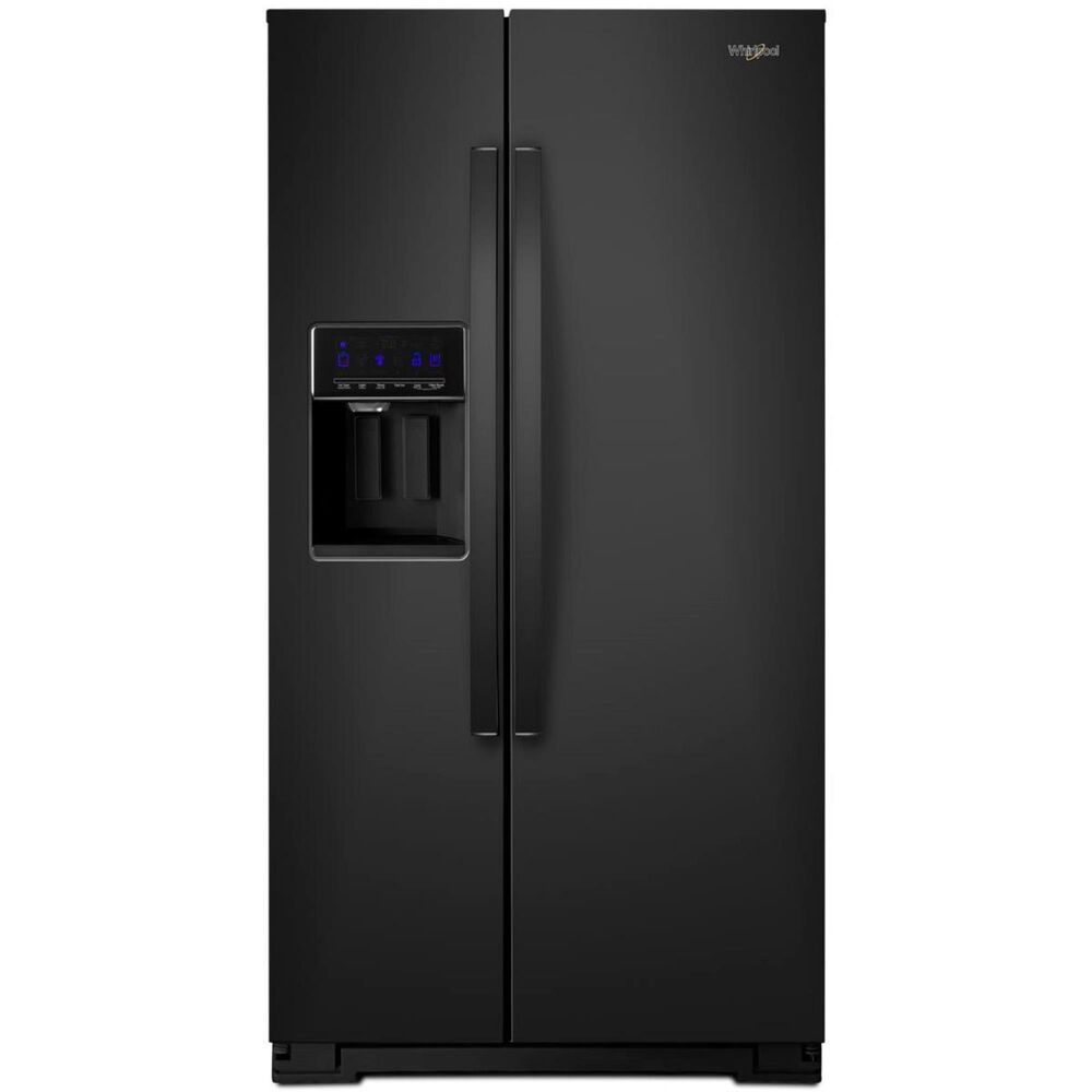 Whirlpool 21 Cu. Ft. 36" Wide Counter Depth Side-by-Side Refrigerator in Black, , large