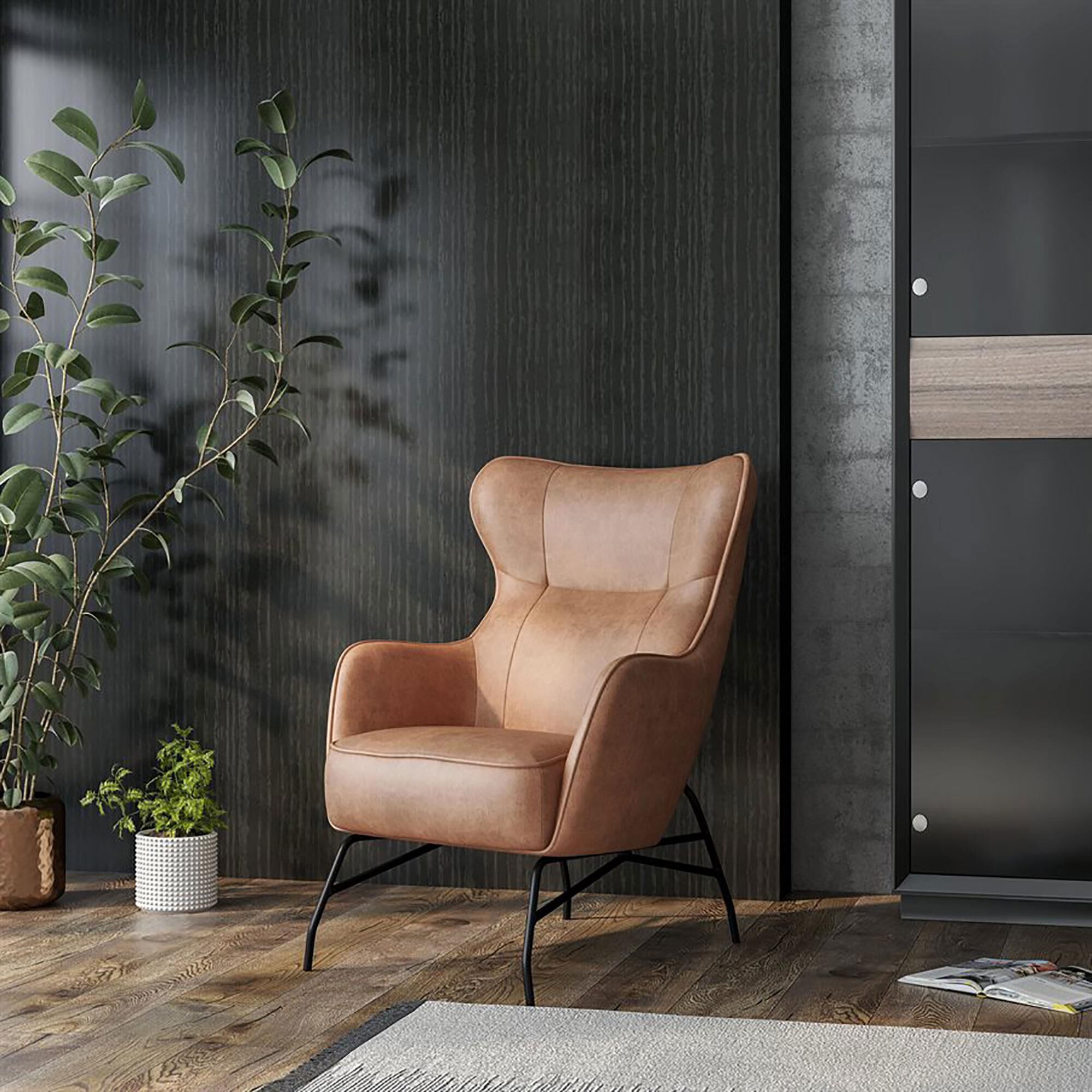 Saddle accent chair online