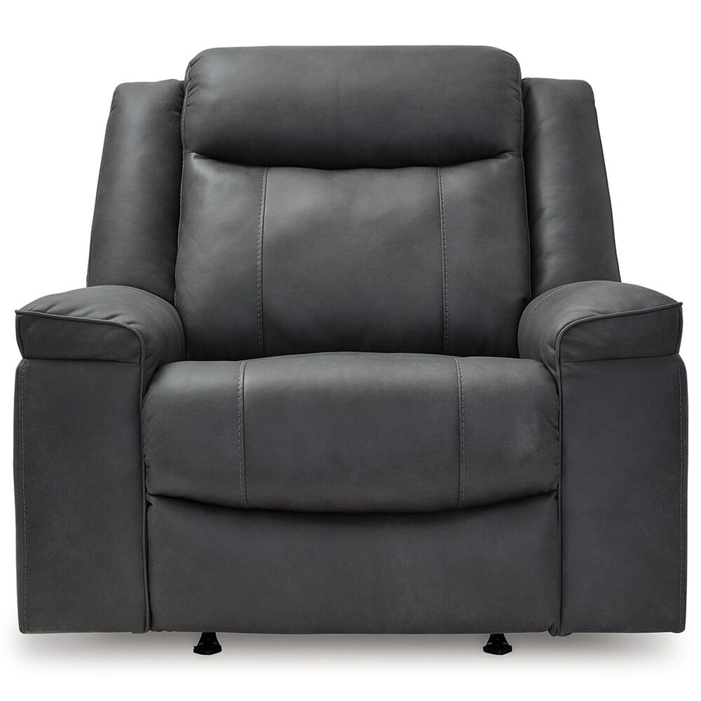 Ashley Status Check Manual Rocker Recliner in Shadow, , large