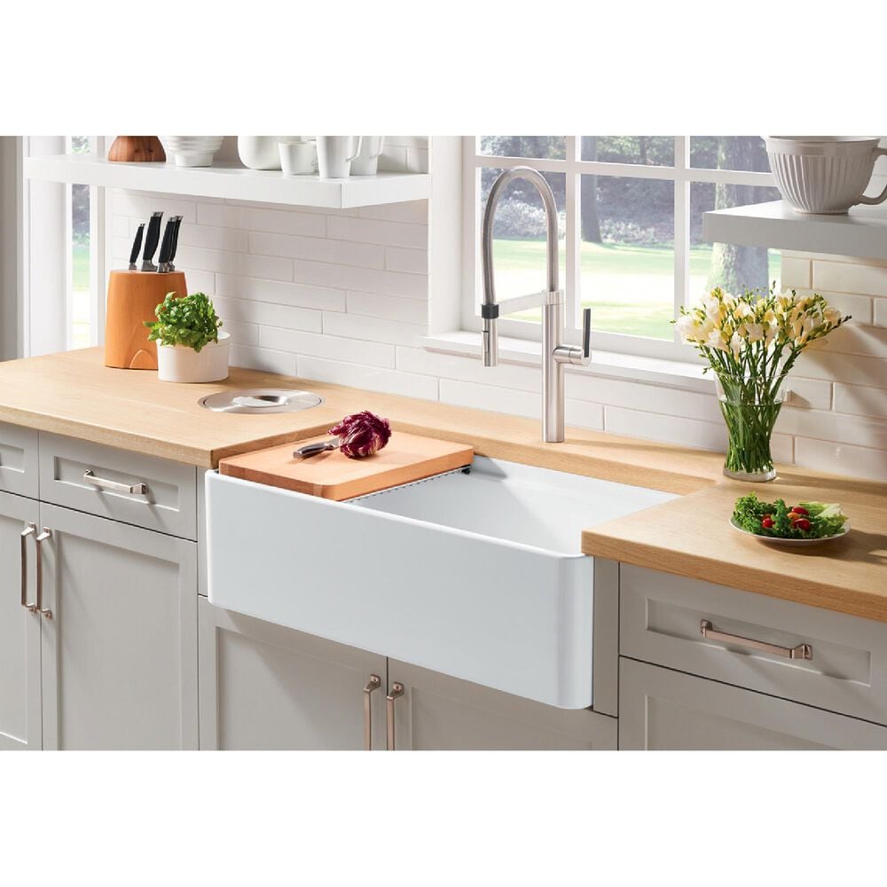 Blanco Profina 36&quot; Apron Single Bowl Farmhouse Sink in White, , large