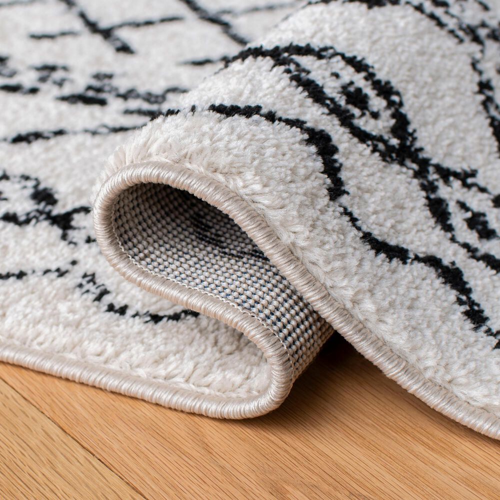 Safavieh Tulum TUL268 6&#39; x 9&#39; Ivory and Black Area Rug, , large