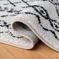 Safavieh Tulum TUL268 6" x 9" Ivory and Black Area Rug, , large