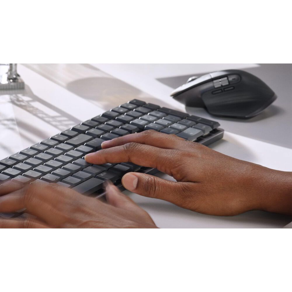 Logitech MX Mechanical Tactile Quiet Wireless Keyboard in Graphite, , large
