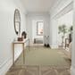 Nourison Courtyard Ivory and Green 6" x 9" Indoor/Outdoor Area Rug, , large