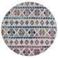 Amer Rugs Alexandria 6"7" Round Multicolor Area Rug, , large