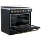 Forno Paolo 36" Freestanding Electric Range in Black, , large