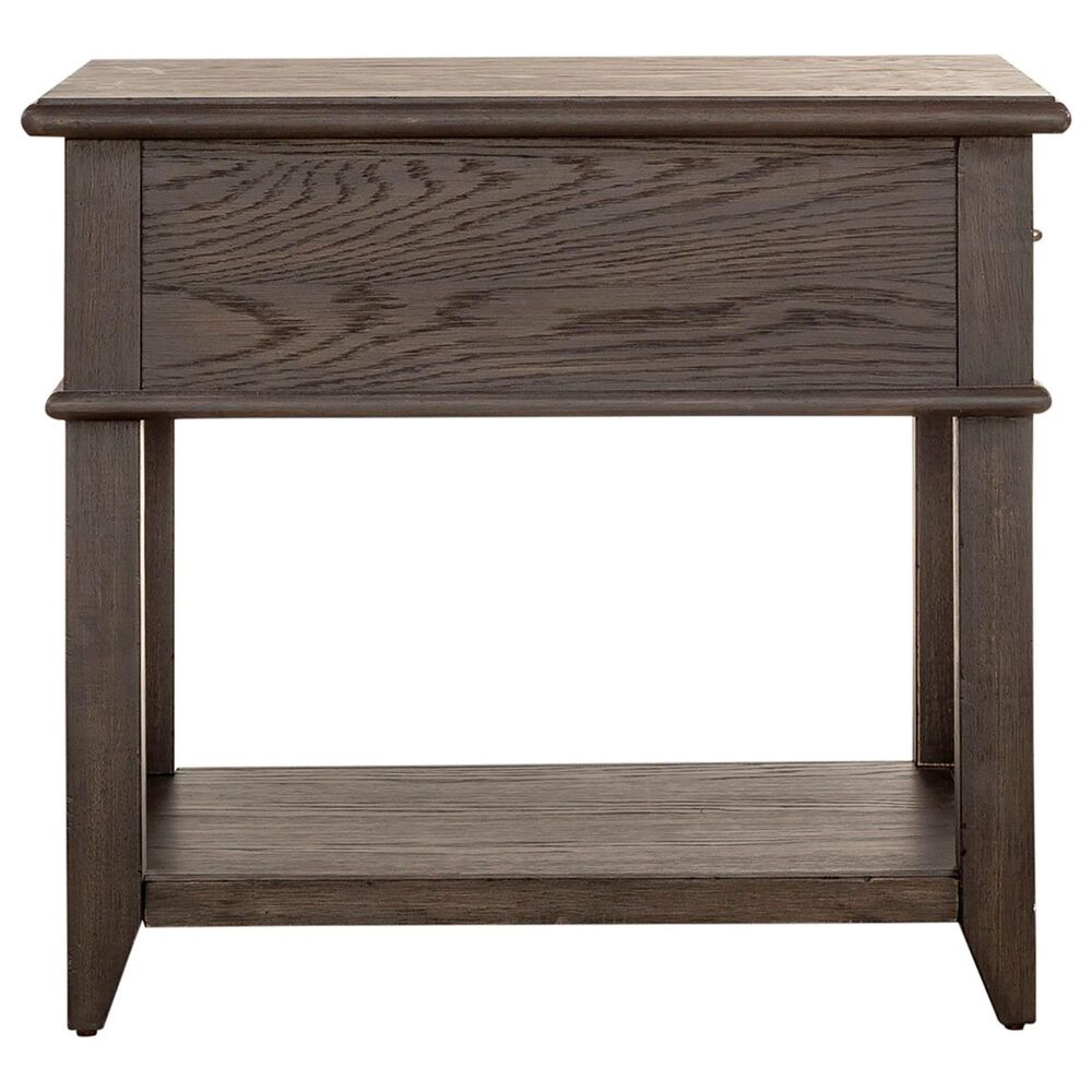 Belle Furnishings Mill Creek 1-Drawer End Table in Peppercorn, , large