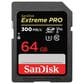 Sandisk 64GB Extreme Pro SDXC UHS-II Memory Card, , large