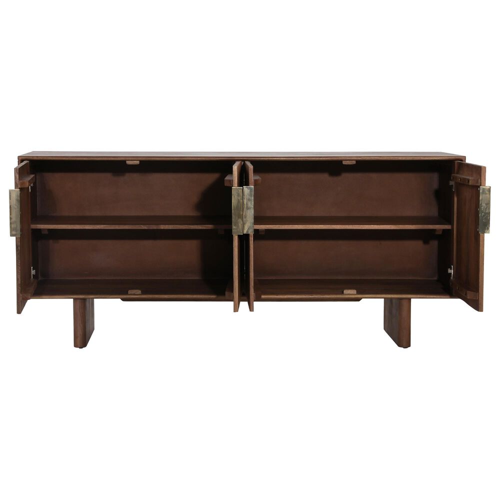 Blue Sun Designs Silvie 4-Door Sideboard in Medium Brown, , large