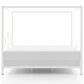 Furniture of America Rosadale Queen X-Cross Canopy Bed in White, , large