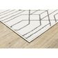 Oriental Weavers Montecito Geometric 2"3" x 7"6" White Runner, , large