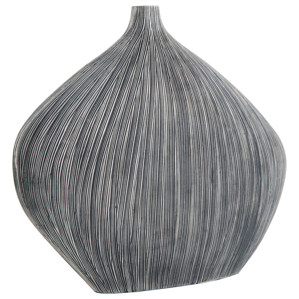 Ashley Donya 13" Vase in Antiqued Black, , large