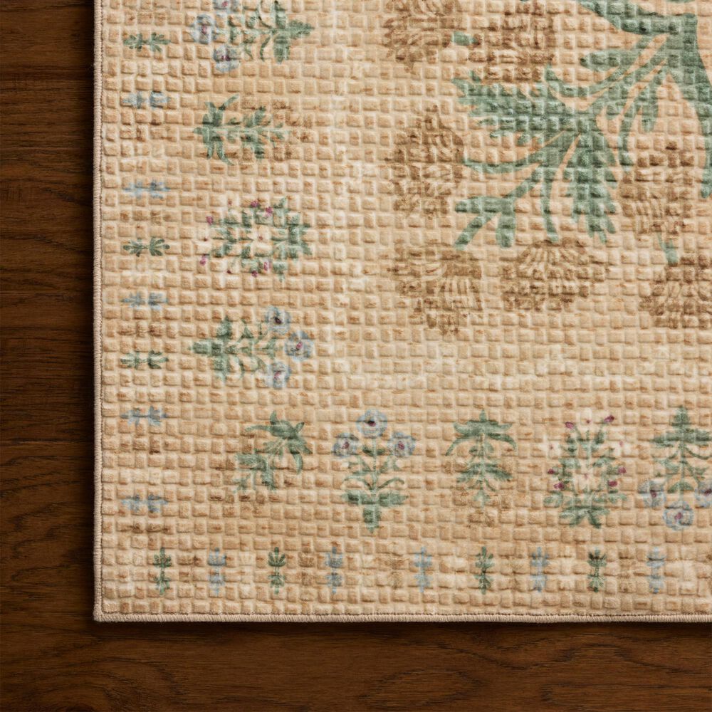 Rifle Paper Co. x Loloi Orchard Sand and Multicolor 5' x 7'6" Area Rug, , large
