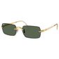 Rayban Glasses A$AP Rocky Sunglasses with Dark Green Lenses in Polished Arista Gold, , large